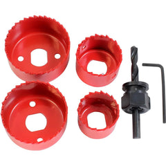 Dekotn 6pc Hole Saw Cutter Wood Plastic Metal Holesaw Set 32mm - 54mm