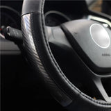 Goodyear Steering Wheel Glove Cover Black & Grey Gloss Leather Look Universal