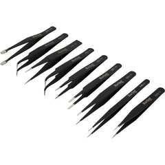 Neilsen 10pc Precision ESD Anti Static Tweezers Jewellery Electronics Set