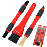 Neilsen 3pc Detailing Car Cleaning Dash Dashboard Vents Dash Trim Brush Set