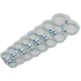 Neilsen 16pc Jubilee Stainless Steel Hose Clamp Fuel Pipe Clips Set 13mm - 32mm