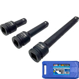Bluespot 3pc 3/4" Socket Impact Extension Bar Set 4" 6" 10" Extra Long