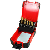 Neilsen 6pc Titanium Coated HSS Countersink Drill Bit Set For Steel Wood Bits
