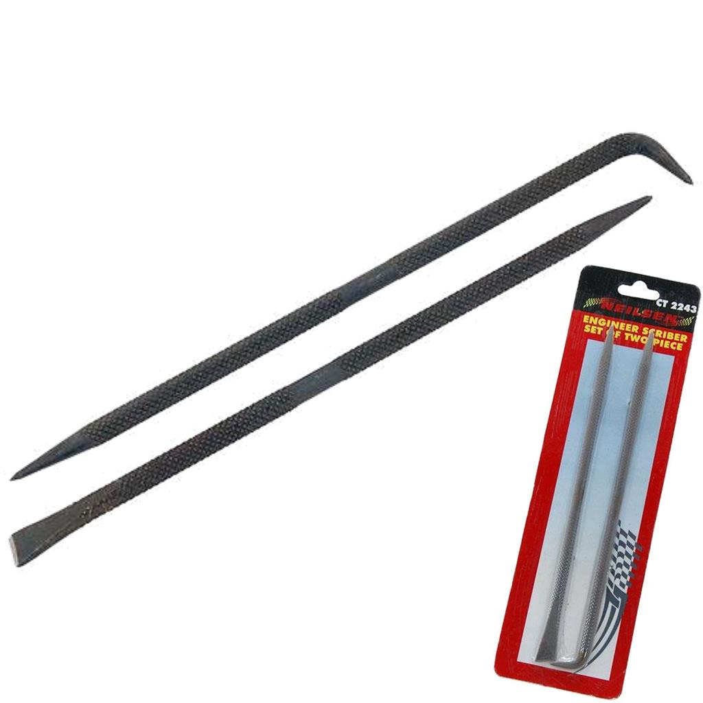 Neilsen 2pc Engineers Scriber Scraper Hardened Scoring Scribing Metal Plastic