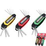 Neilsen 3pc Folding Ball Point Hex Allen Key Metric Torx Set Allan Alan