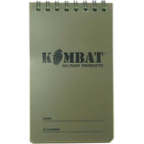 Kombat UK Mini A6 Waterproof All Weather Lined Notebook Journal Diary Book