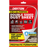 Dekton Double Sided Absorbent DIY Painting Decorating Dust Sheet 3m x 2.4m
