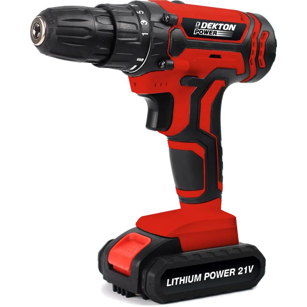 Dekton 21V Electric Cordless Hammer Drill Keyless Chuck Li-Ion Battery
