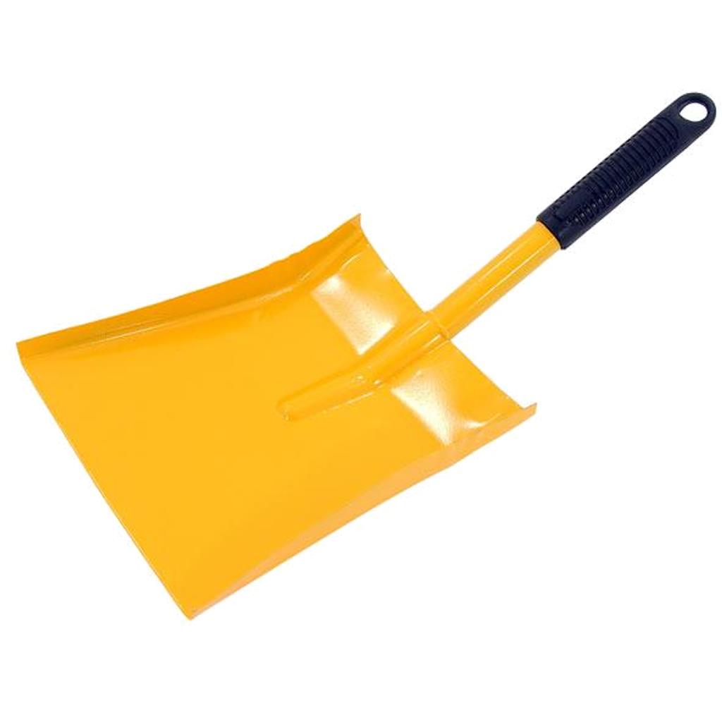 Neilsen Shovel Yellow Dust Pan Metal 9'' Large Coal Ash Spade Fireplace Pan