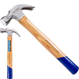 Bluespot 20oz Claw Hammer Hickory Handle Engineers Machinist Hardened Steel Head