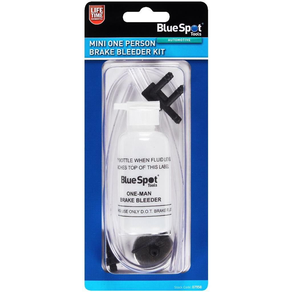 Bluespot One Person Brake Clutch Vacuum Bleeder Pump Bleeding Kit Set