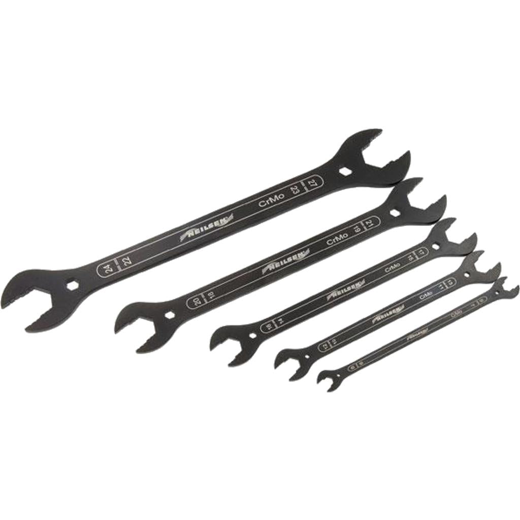 Neilsen 5pc Ultra Thin 4 in 1 Metric Open Ended Spanner Wrench Set 6mm - 27mm