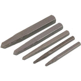 Neilsen 5pc Screw Extractor Remover Tapered Punch Broken Damaged Stud Bolt Set