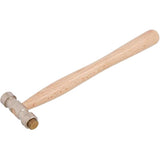Neilsen Wooden Handle Interchangeable Nylon & Brass Hammer Small Lightweight