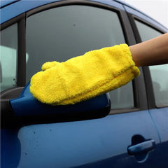 Goodyear Microfibre Dusting Car Wash Mitt Soft Absorbent Glove Scrub Cleaning