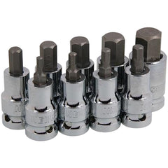 Neilsen 9pc Spline Hex Bit Socket Set 1/2" Drive Sockets 4mm - 17mm