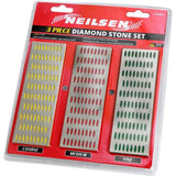 Neilsen 3pc Diamond Sharpening Sharp Stone Chisel Plane Knives Blade Set