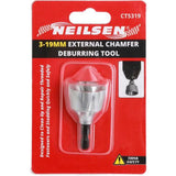 Neilsen External Chamfer Deburring Remove Tool 3mm - 19mm Drill Bit 1/4"