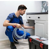 Bluespot 15ft Drain Waste Pipe Sink Cleaner Unblocker Spring Rod Toilet Plug