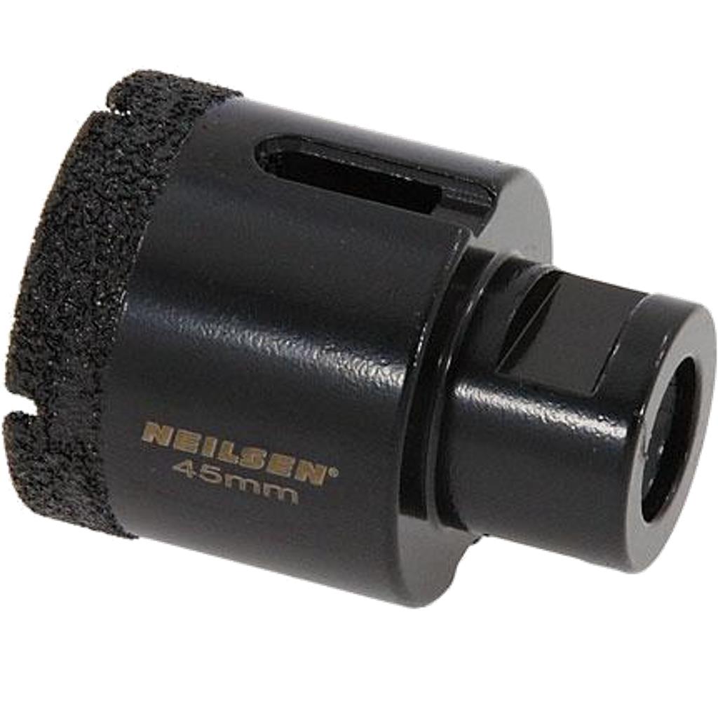 Neilsen 45mm Porcelain Tile Ceramic Stone Diamond Hole Saw Drill Bit M14 Grinder
