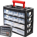Dekton 19 Compartment Box Storage Tool Organiser Case Screw Nail Nut Bolt