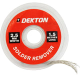 Dekotn 2.5mm Braid Solder Wick Desoldering Mop Sucker Fluxed Remover Wire