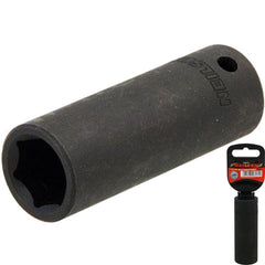 Neilsen 1/2" Drive Standard Deep Square Metric Single Impact Socket 18mm