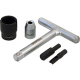 Neilsen 5pc Oil Service Profile Set 1/4+3/8 Drive For Plastic Oil Drain Plug