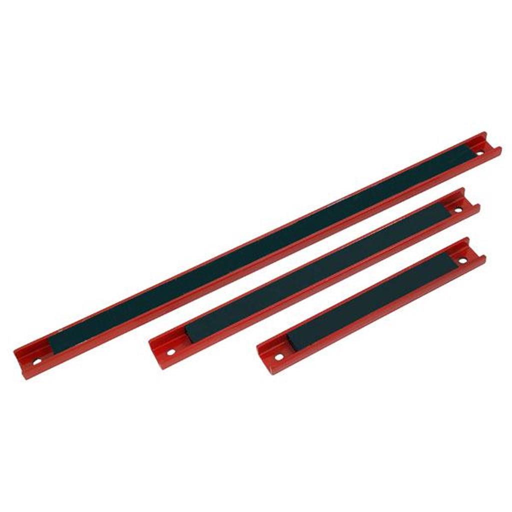 Neilsen 3pc Magnetic Bar Tool Holder Storage Rack Organiser Rails 8" 12" & 18"