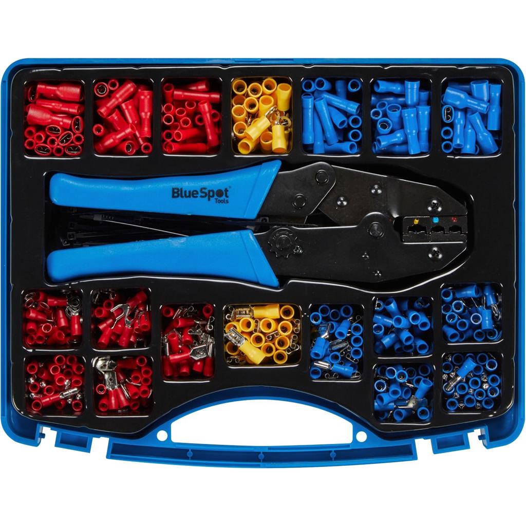BlueSpot 522pcs Car Electrical Wire Terminals Insulated Crimp Connectors Set