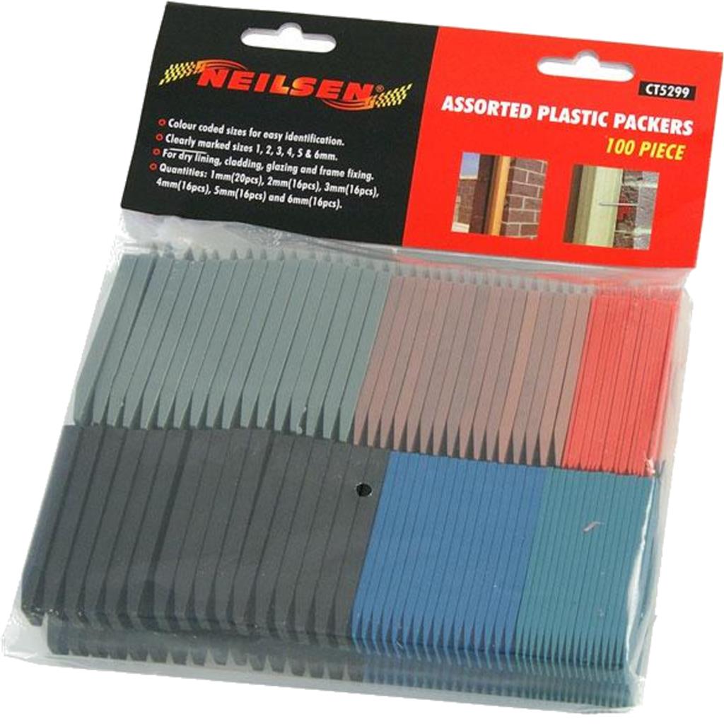 Neilsen Plastic Packers Glazing Frame Door Window Packing Spacers 1-6mm