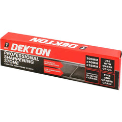 Dekton Double Sided Knife Sharpener Stone Fine Coarse Sharpening Kitchen 200mm