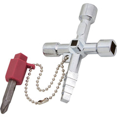 BlueSpot 4 Way Universal Utility Key Cabinet Electric Gas Water Meter Tool