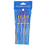 Toolzone 4pc Warding Long File Flat Half Round Triangular Steel Tool Set