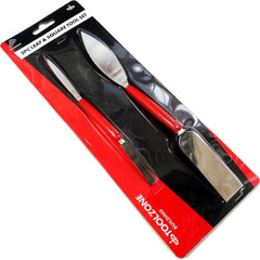 Toolzone 2pc Small Large Leaf And Square Trowel Set Finishing Pointing Tool