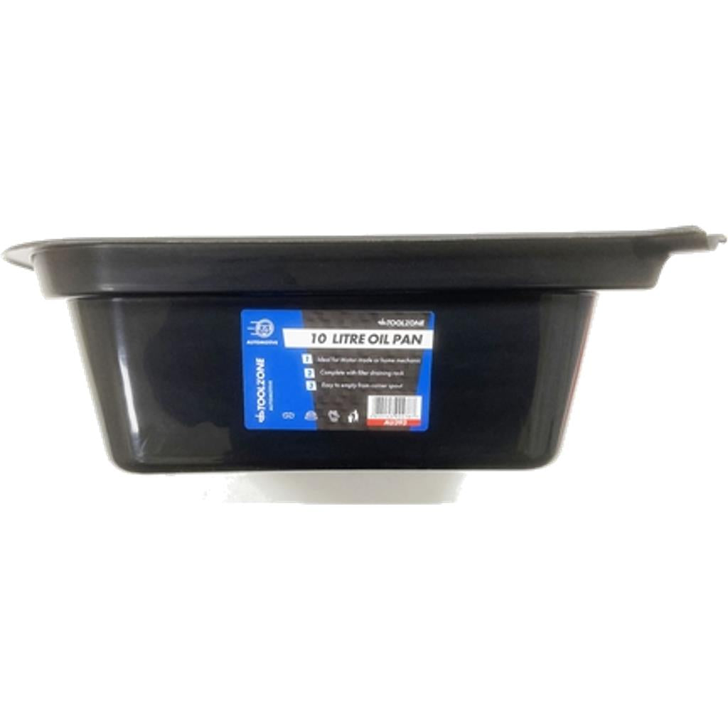 Toolzone Oil Drain Pan Coolant & Gearbox Fuel Drain Pan Tray Vehicle 10L