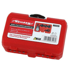 Neilsen 7pc Wheel Alignment Rethreading Thread Restore Repair Rethread Set