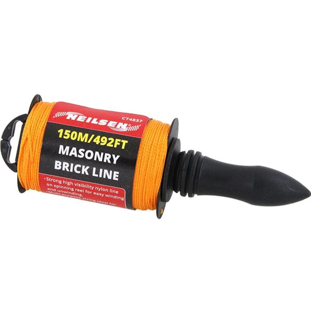 Neilsen 150M Yellow Builders Building Brick Laying Measuring Rope String Line
