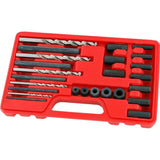 Neilsen 25pc Screw Bolt Extractor Drill Bits Set Broken Damaged Screws Remover
