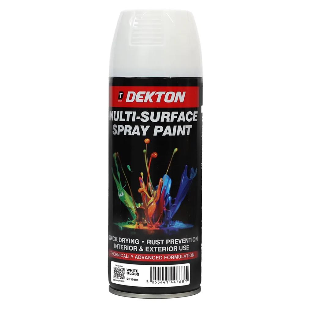 Dekton Multi Purpose Surface Spray Paint Matt Gloss Satin Metal Wood Plastic