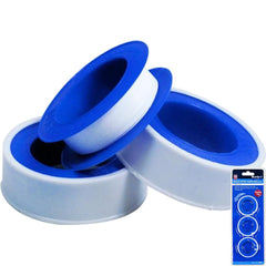 Bluespot3pc White PTFE Threaded Seal Fitting Water Plumbing Tape 12mm x 12m