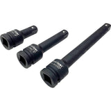 Bluespot 3pc 3/4" Socket Impact Extension Bar Set 4" 6" 10" Extra Long
