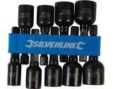 Silverline 9pc Imperial Magnetic Nut Driver Set 1/4"-1/2" Impact Drill Socket