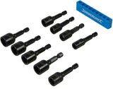 Silverline 9pc Imperial Magnetic Nut Driver Set 1/4"-1/2" Impact Drill Socket
