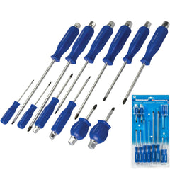 Silverline 12pc Engineers Phillips Poiz Slotted Magnetic Tip Screwdriver Set