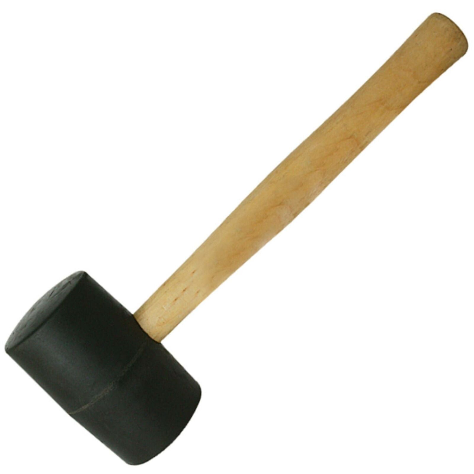 Silverline 32oz Black Rubber Hammer Mallet Hardwood Shaft Grip Handle DIY