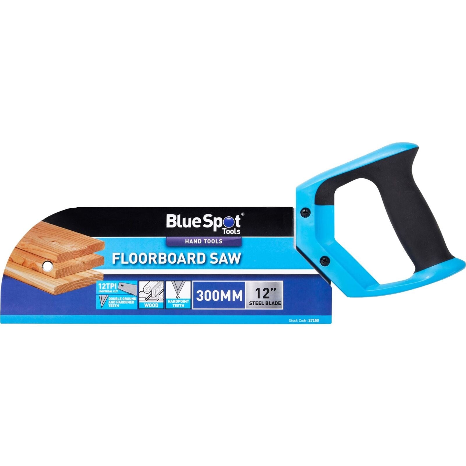 BlueSpot 300mm Hand Laminate Floorboard Carpentry Wood Saw Tool 9TPI 12"