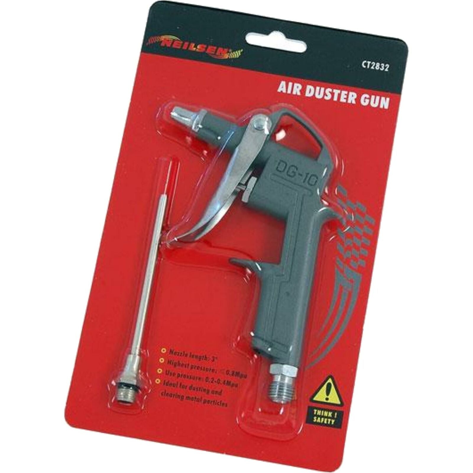 Neilsen Air Blow Duster Gun Compressed Line Nozzle Tool Compressor Kit Dg-10