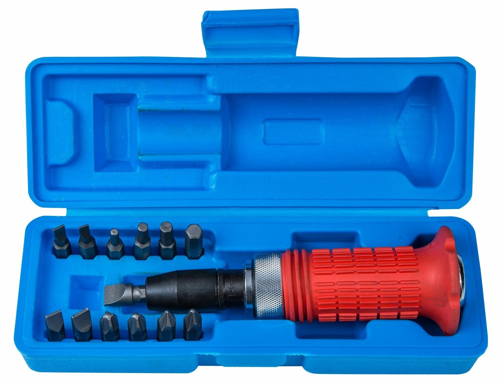 BlueSpot 13pc Impact Screwdriver Screw Socket Tool With Bits Set 1/2" Inch Drive