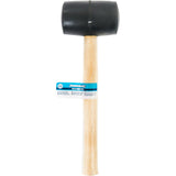 Silverline 24oz Black Rubber Hammer Mallet Hardwood Shaft Grip Handle DIY